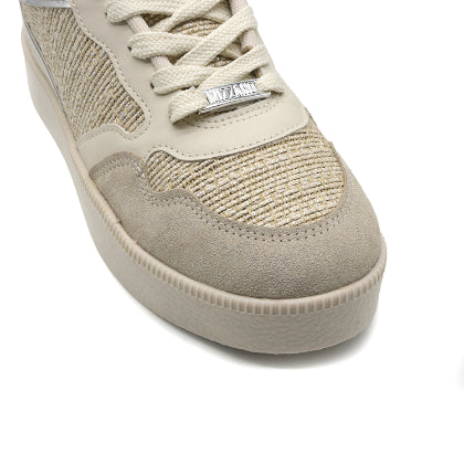 BR Beige Shimmering Knit Sneakers