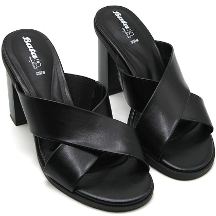 BR Black Crossover Block Mules