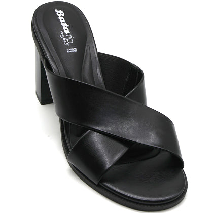 BR Black Crossover Block Mules