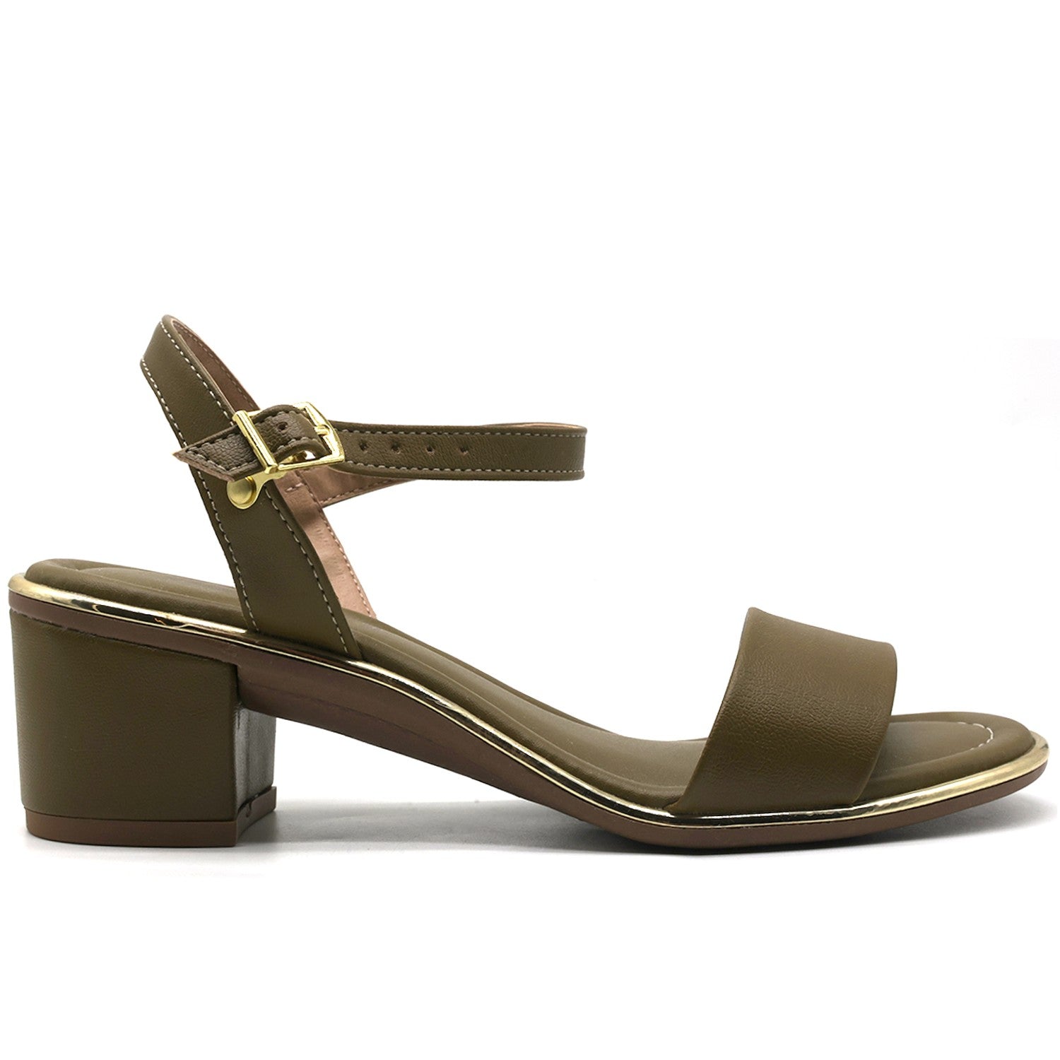 BR Gold Trimmed Olive Sandal