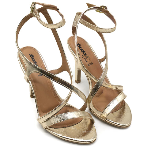 BR Gold Ankle Strap Sandal