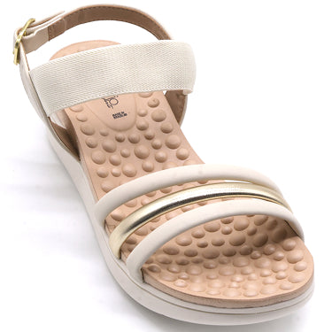 BR REFLEX TECH Strappy Cream Sandal