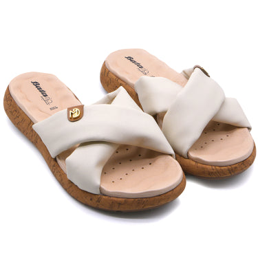 BR DRY TECH Cream Soft Crossover Slides