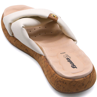 BR DRY TECH Cream Soft Crossover Slides