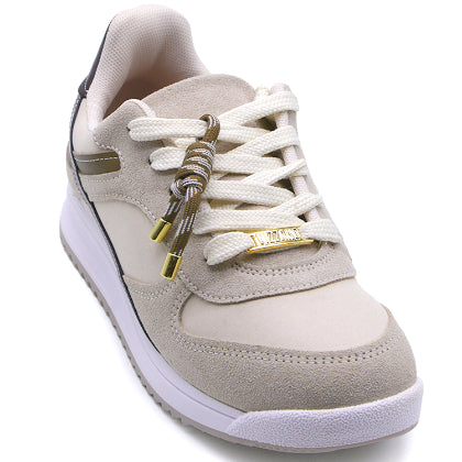 BR Beige DBL Lace Sneakers