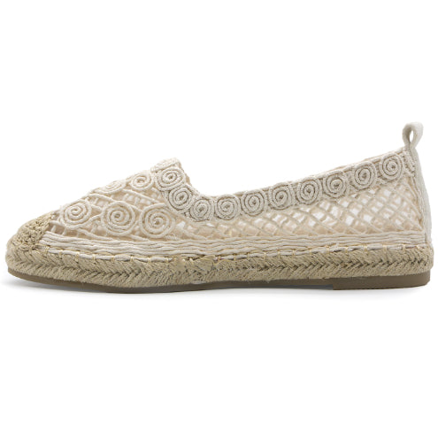 Beige Crochet Espadrilles