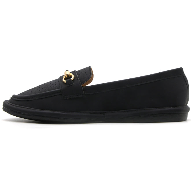 Black Soft-Step Horsebit Moccasin