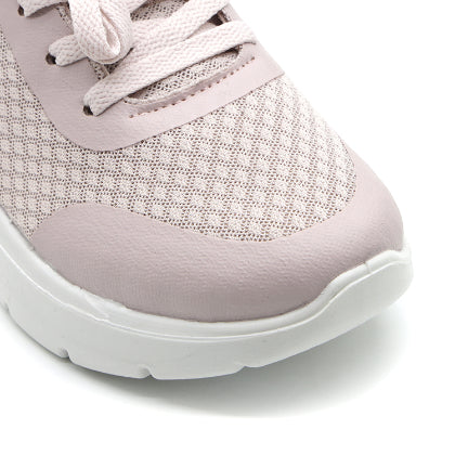 Pink Soft-Knit Sneaker in Pink – close-up of the toe