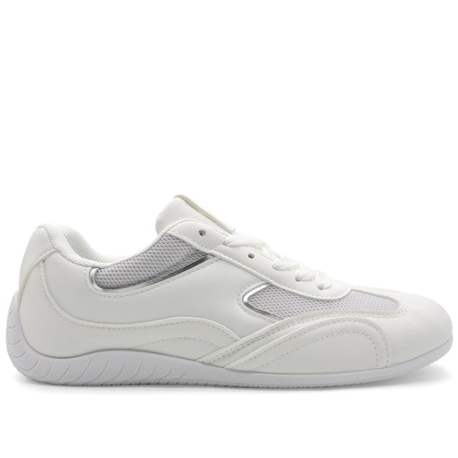 White Retro Court Sneaker