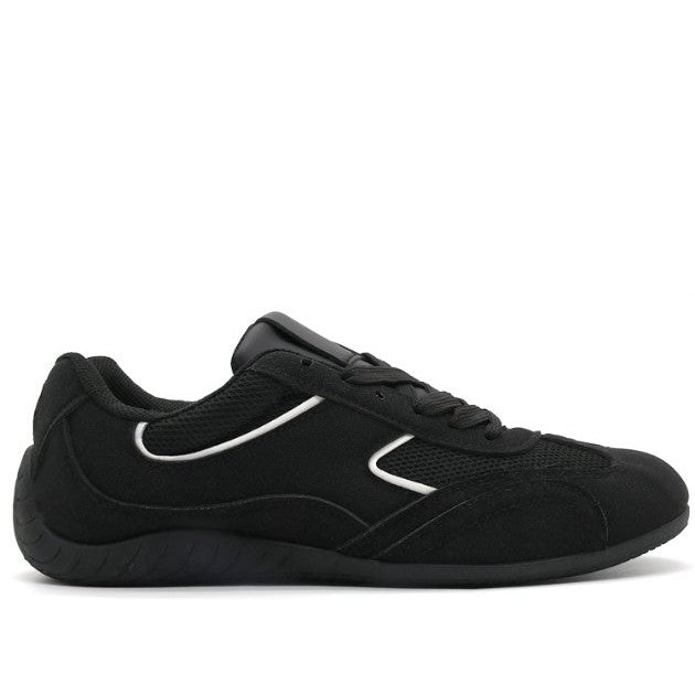 Black Retro Court Sneaker