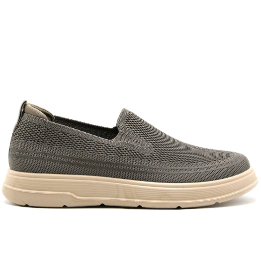Taupe Knit Slip-On