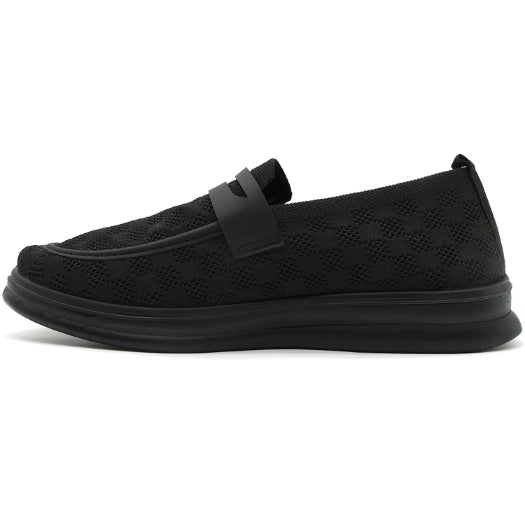 Black Knit Penny Slip-On – view 3