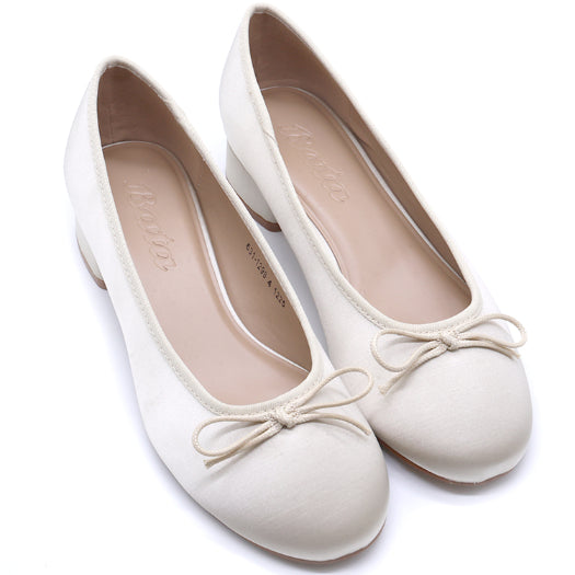Gold Satin Pumps – view 2