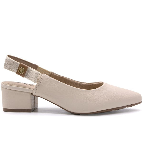 BR Beige Pointed Slingbacks