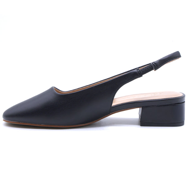 Black Square Toe Slingbacks – view 3