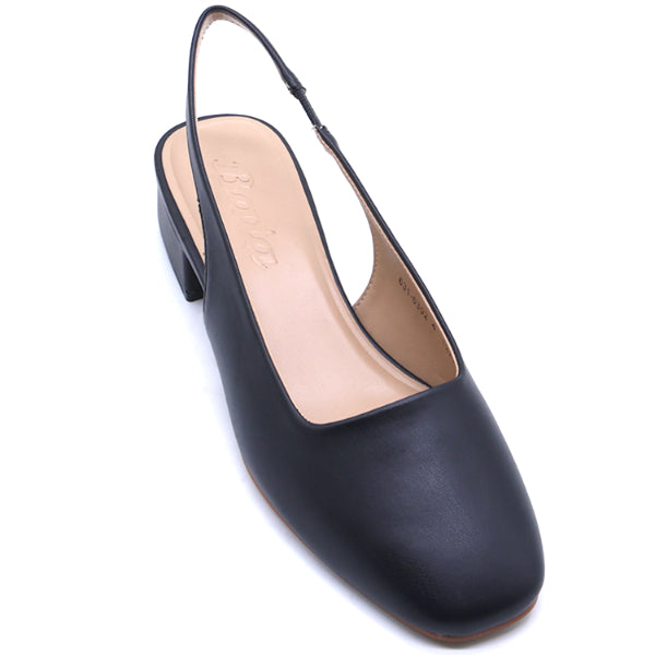 Black Square Toe Slingbacks – view 5