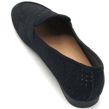 Black Suede Penny Loafer