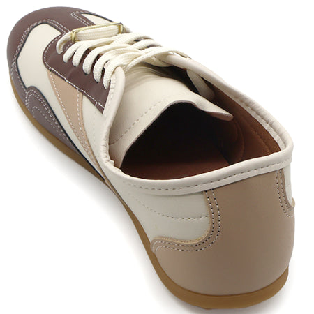 BR Cream Slim Panelled Sneakers – view 3