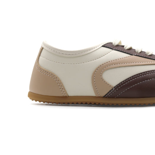 BR Cream Slim Panelled Sneakers – view 5