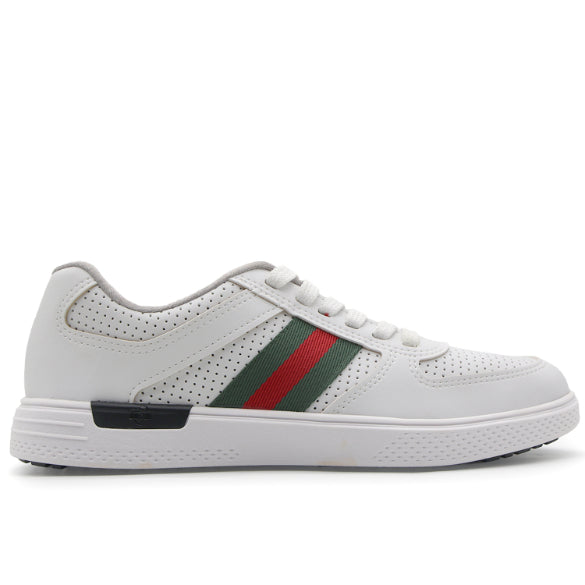 BR White Stripe Sneakers