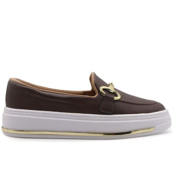 BR Brown Bit Loafer Sneakers – view 1