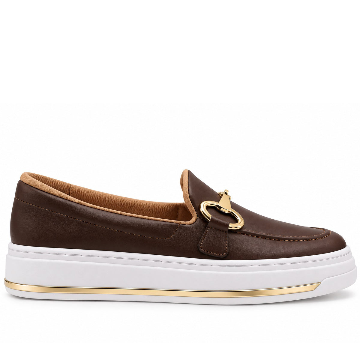BR Brown Bit Loafer Sneakers