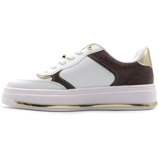 BR White Brown Paneled Sneakers – view 3