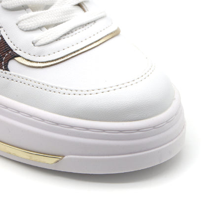 BR White Brown Paneled Sneakers – view 7