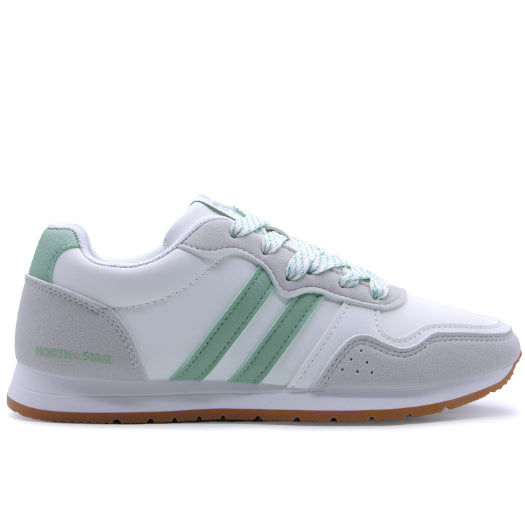 North Star Soul White & Mint Sneakers