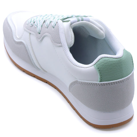 North Star Soul White & Mint Sneakers