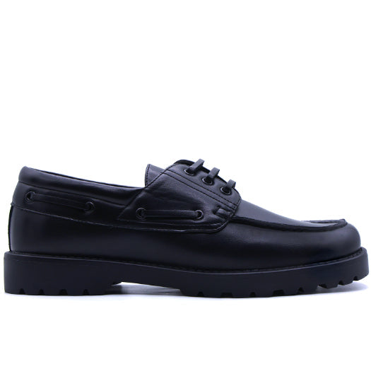 Magaluf Black Boat Shoes