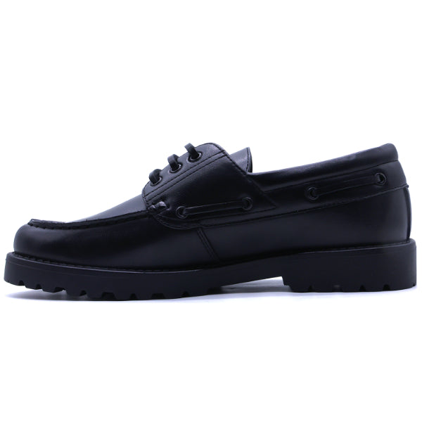 Magaluf Black Boat Shoes