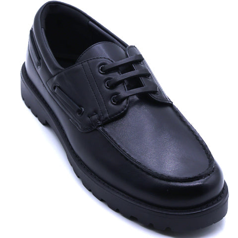 Magaluf Black Boat Shoes