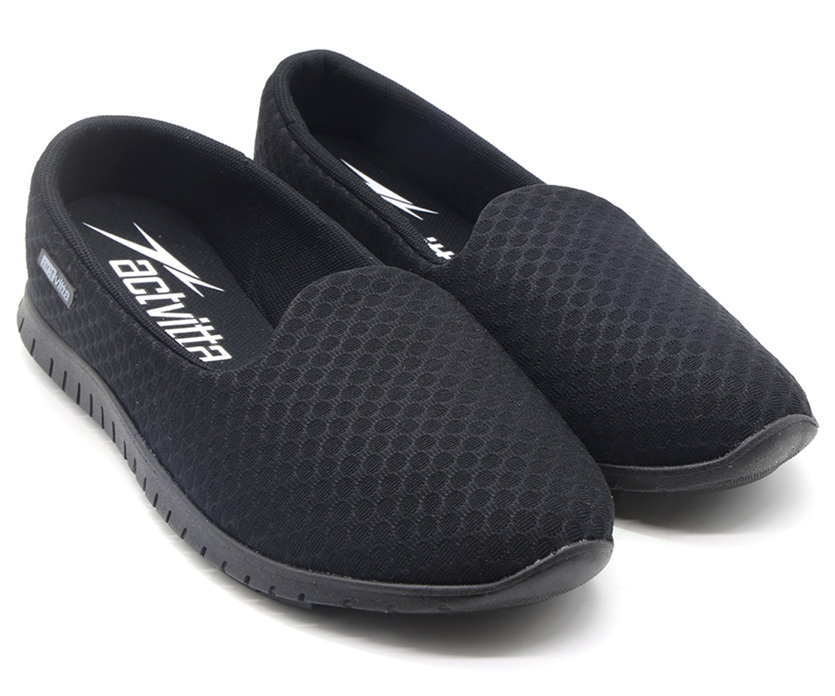 actvitta all black walking shoe