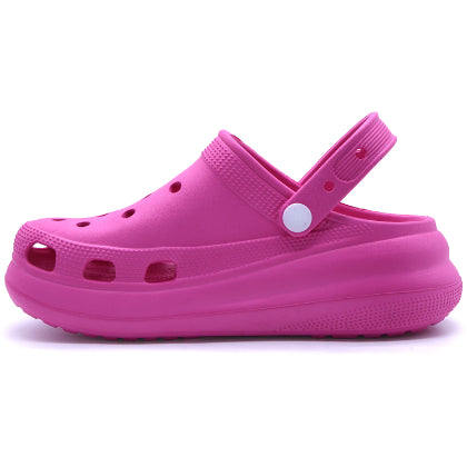 Thick Fuchsia Foam Clogs