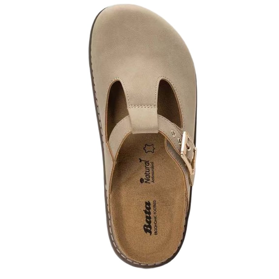 Beige T-Bar Cork Slides