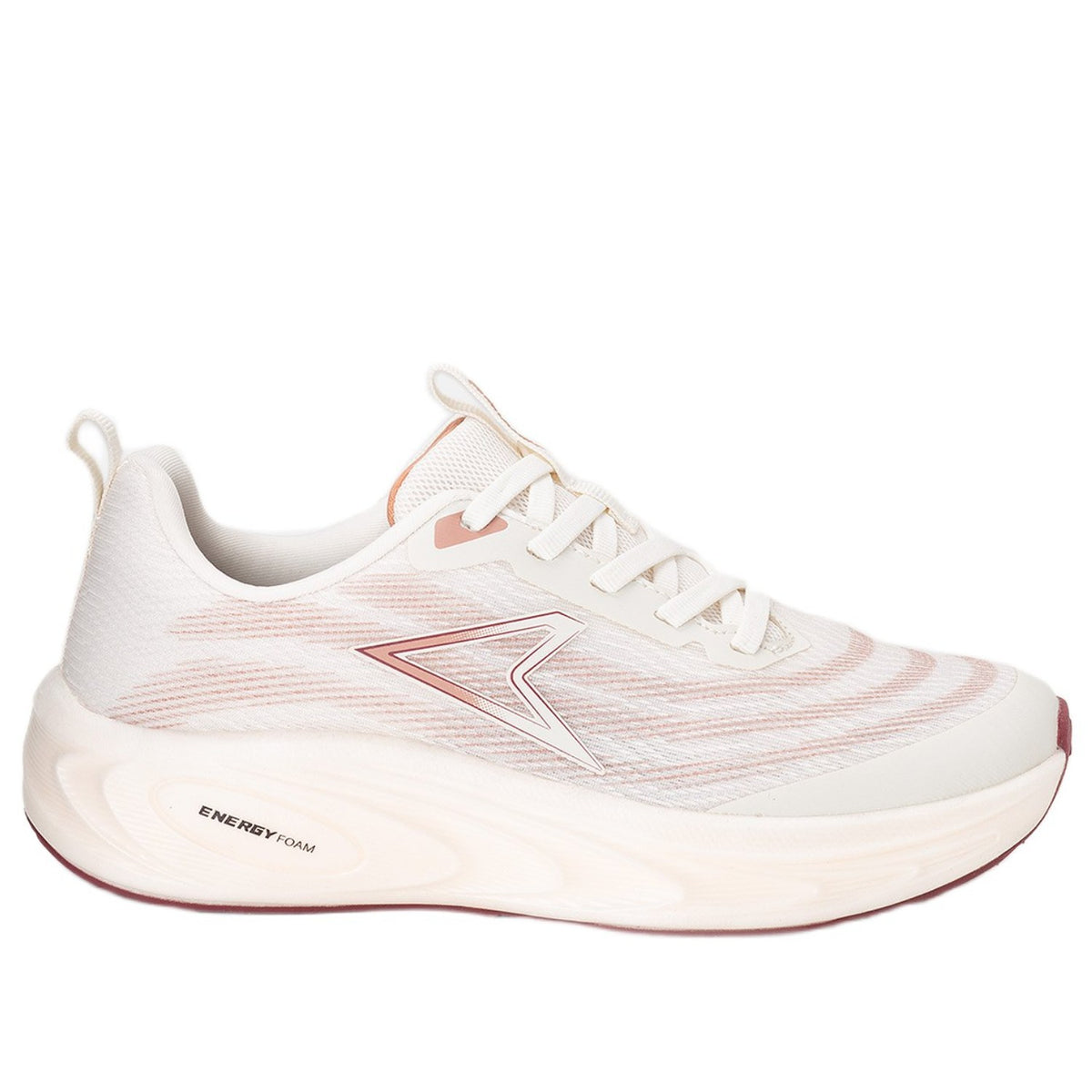 Power Energy Ripple Beige Red Runners – view 1