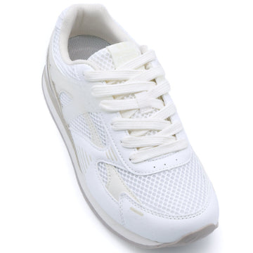 Northstar Beige Retro Trainers