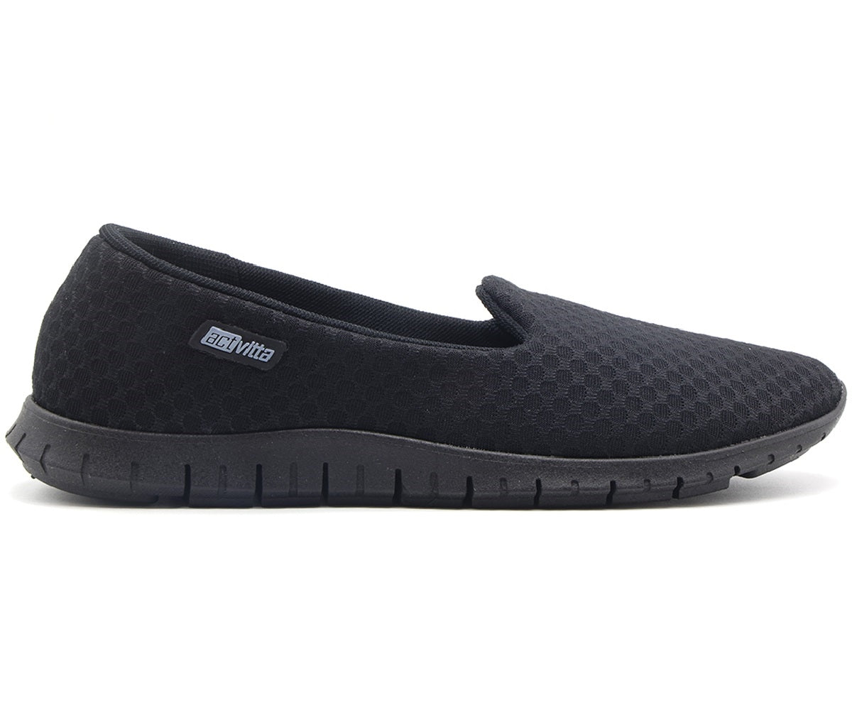actvitta all black walking shoe