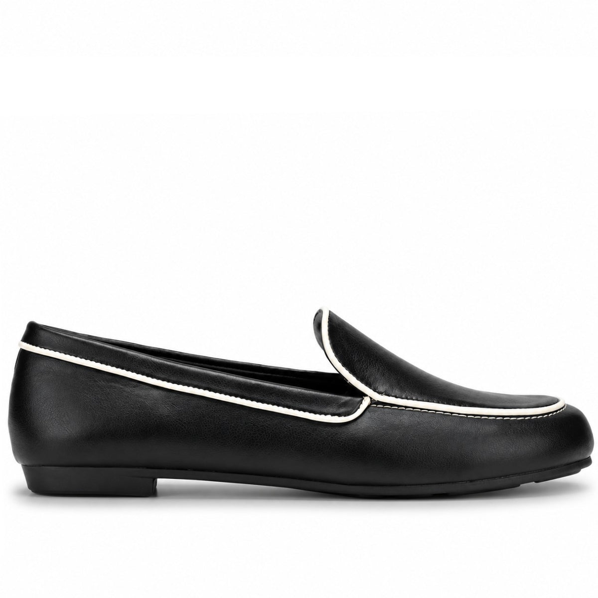 Virginia Black & White Loafers