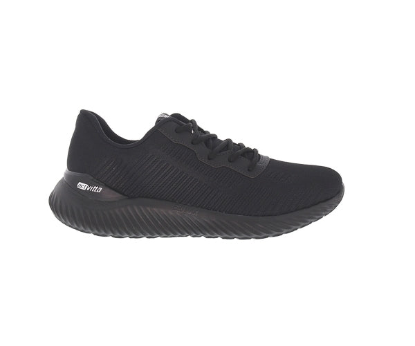 actmax all black knit sneakers