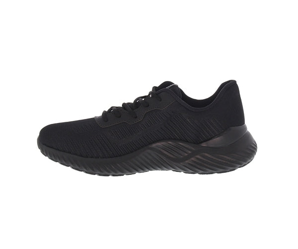 actmax all black knit sneakers