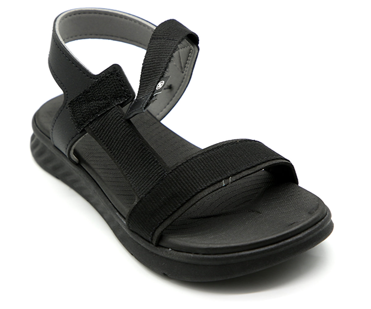 br black fabric sport sandal