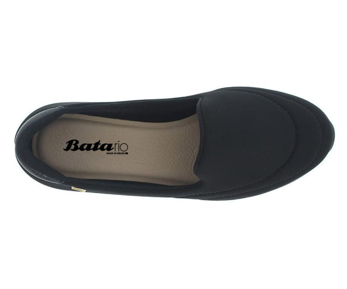 br comfy all black lycra loafer