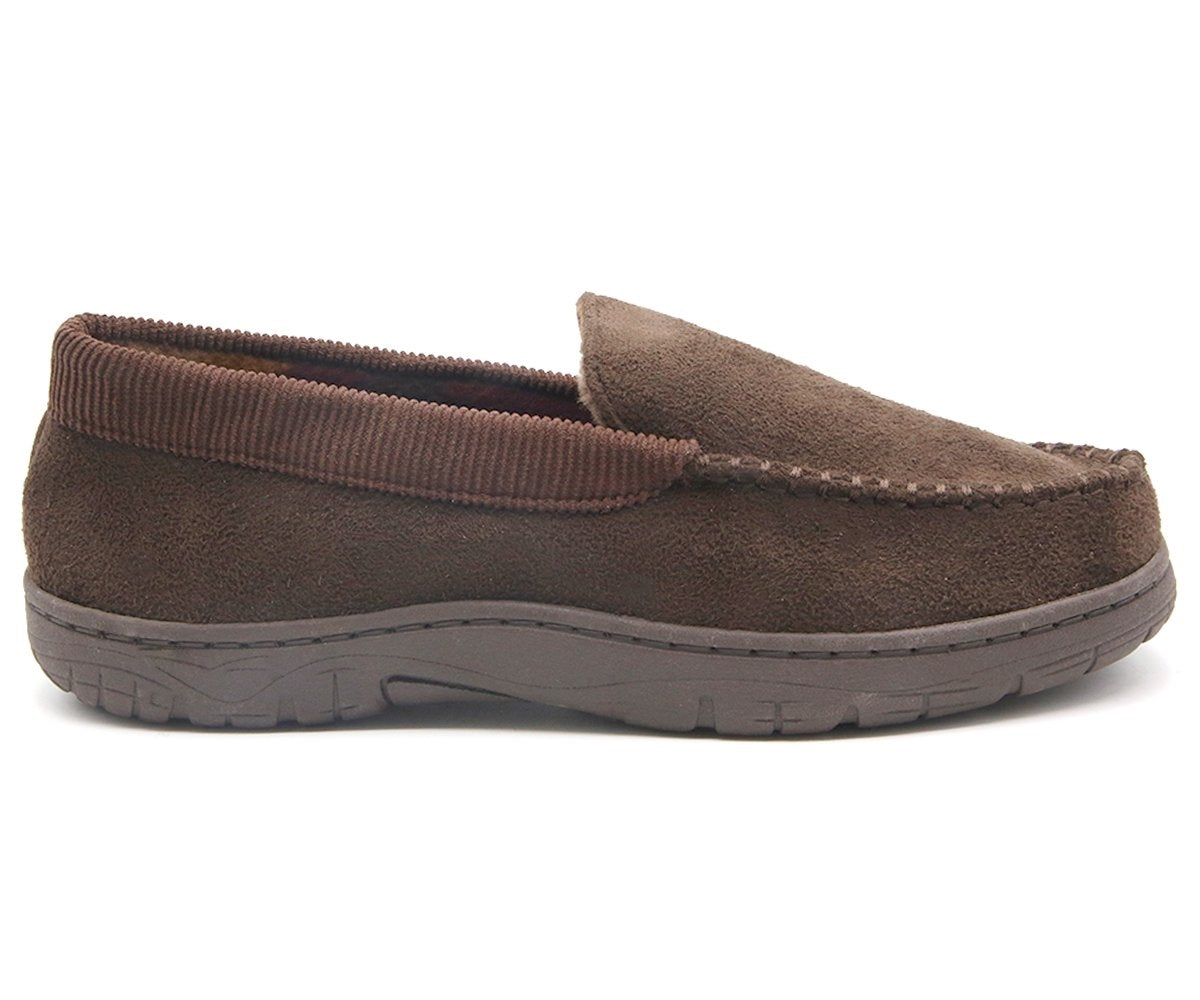 brown memory foam moccasins