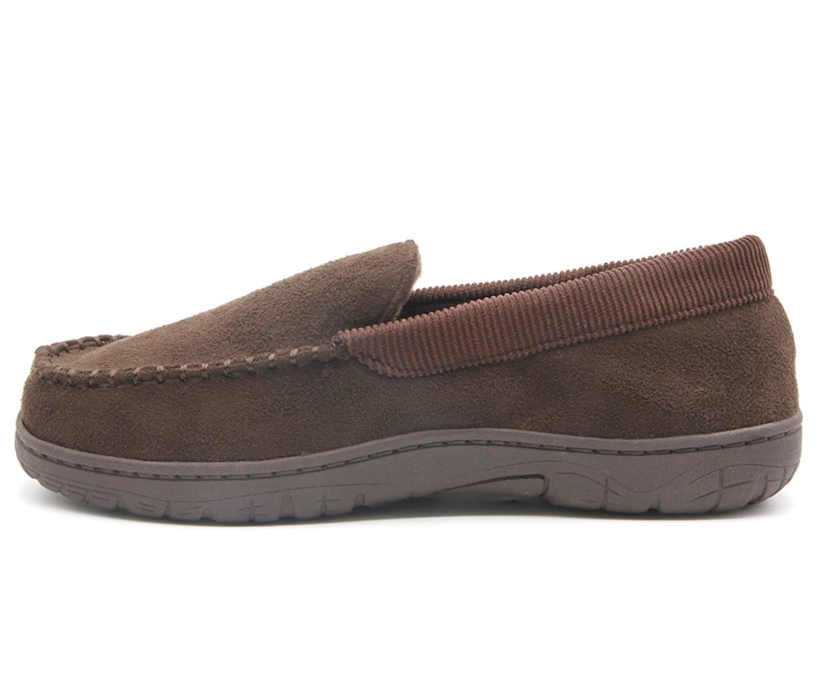 brown memory foam moccasins