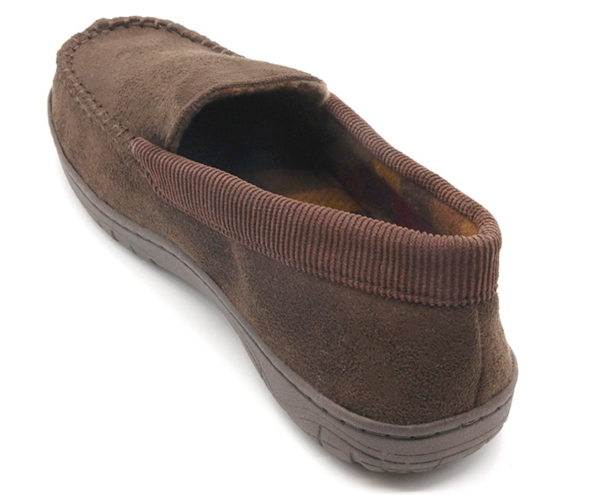 brown memory foam moccasins