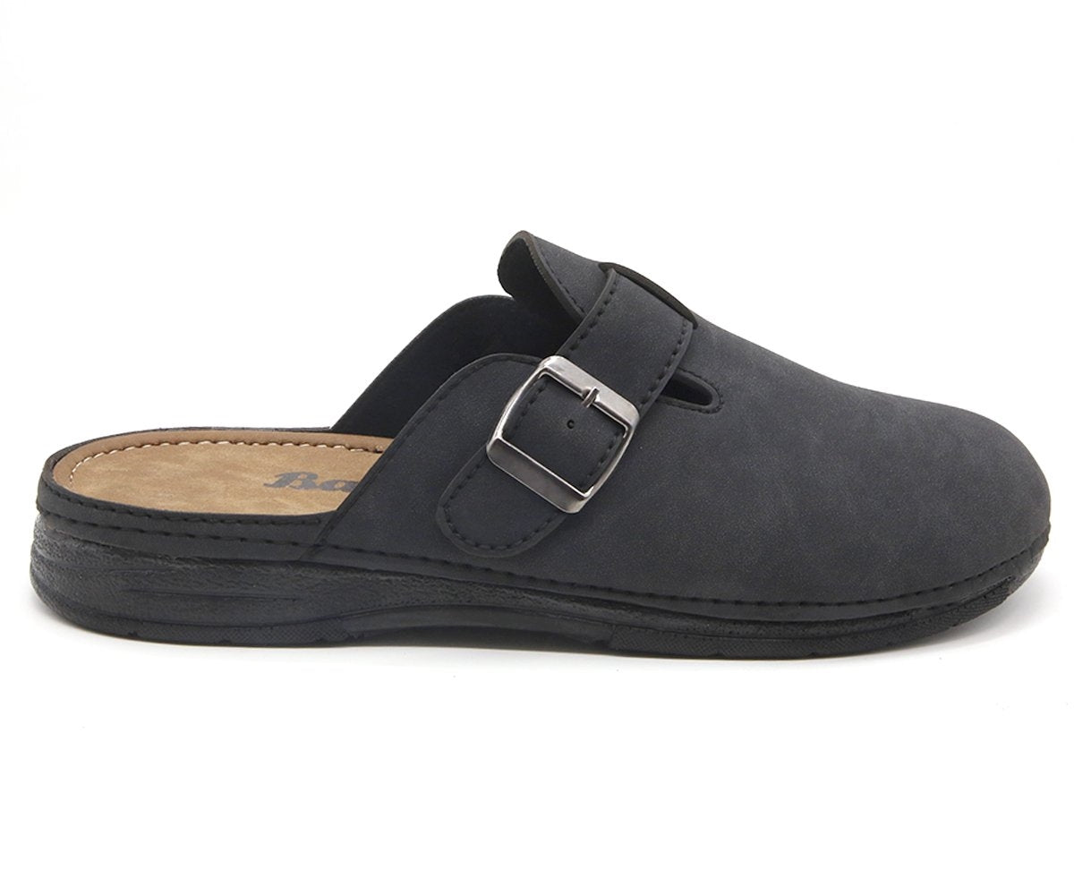 black nubuck slipper