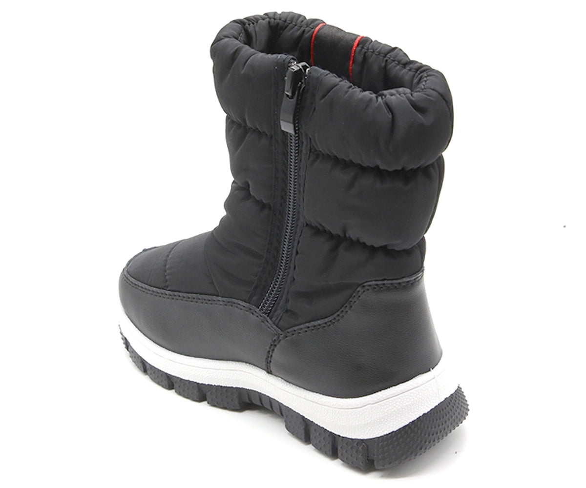 Black & Red Snow Boot