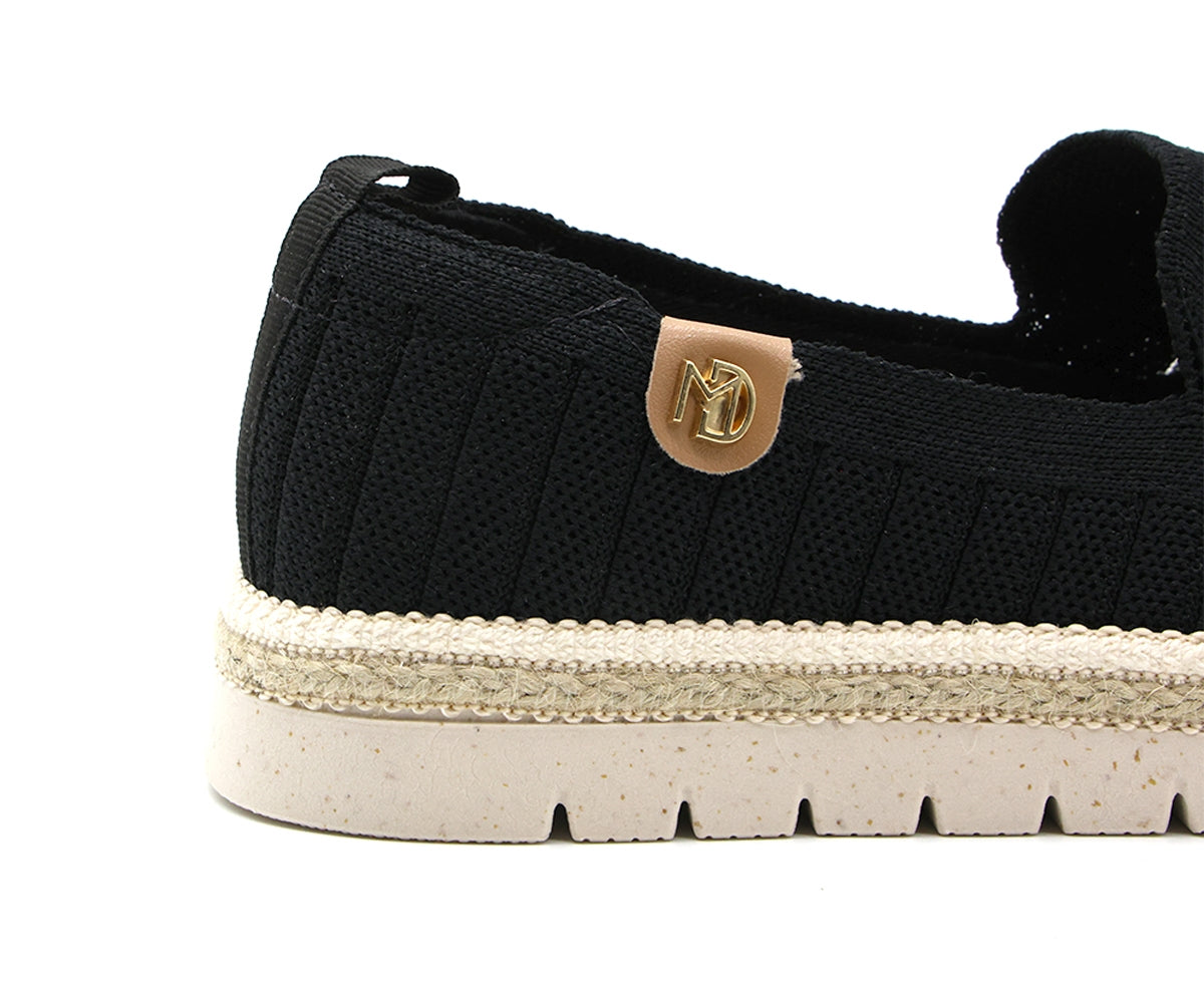 br ultracomfy blk knit espadrille